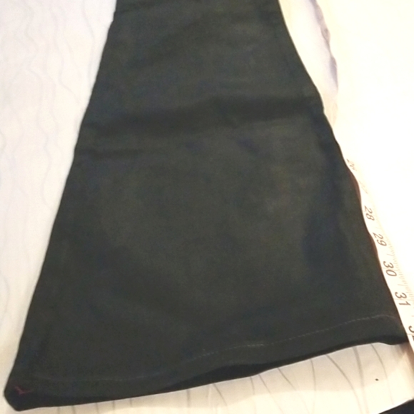 VON DUTCH Y2k Pink Patch Black Denim Pocket Flare Low Rise Snap Zip Jeans NEW 29 - Picture 8 of 16